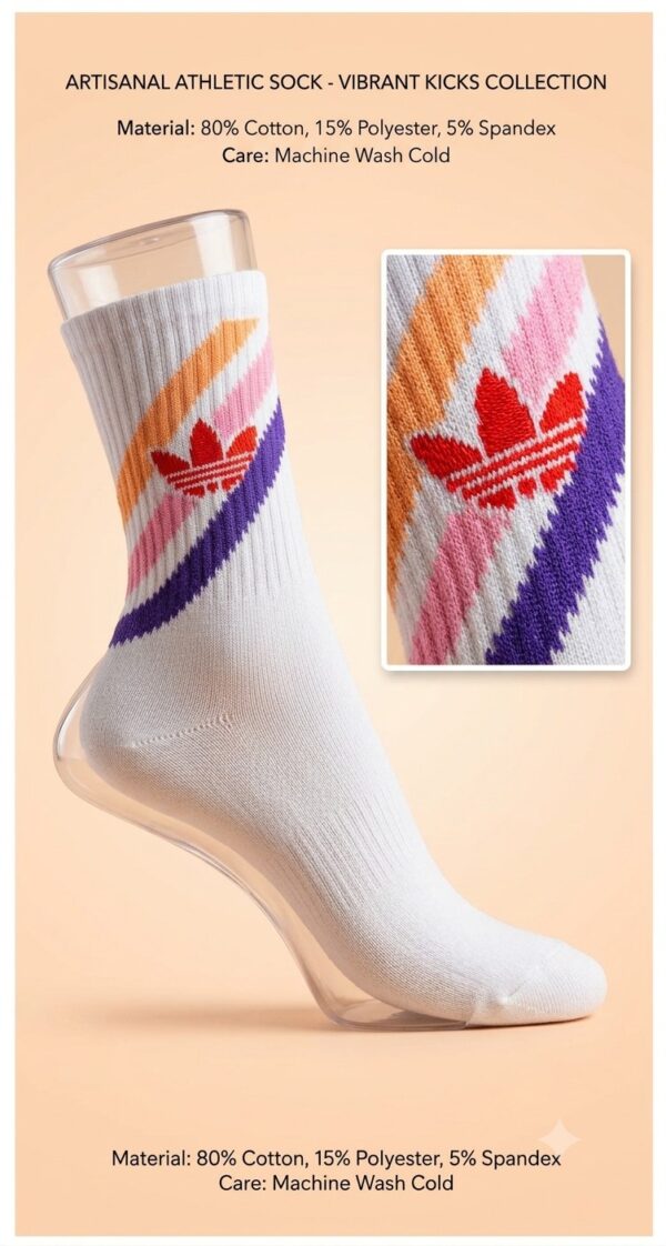 Tenis Adidas naranja rosa y violeta