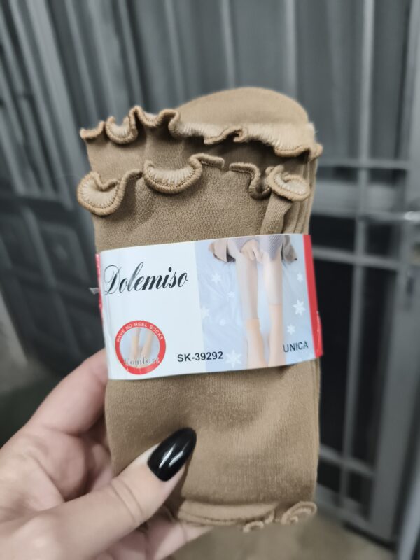 Medias térmicas beige oscuro