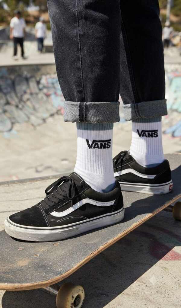 Tenis Vans borde celeste