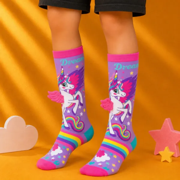 Medias Locas 3D Unicornios con aletas del 25 al 38