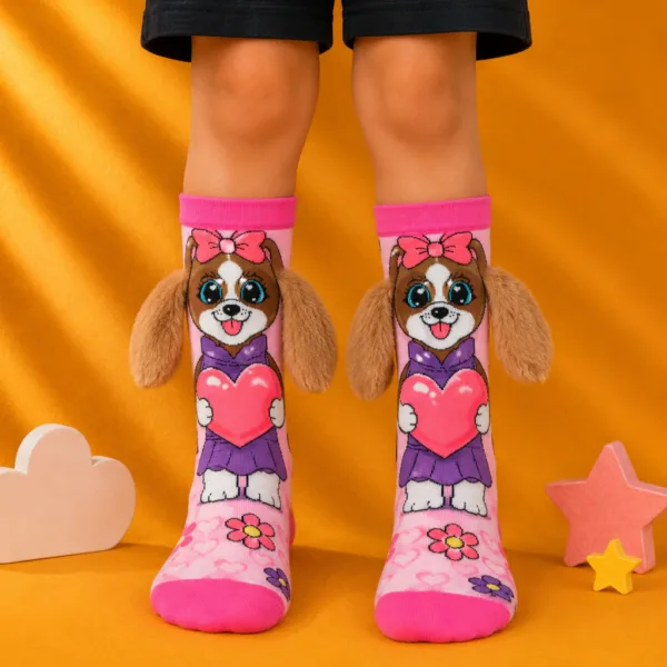 Medias Locas 3D Perrita orejas de peluche del 25 al 38