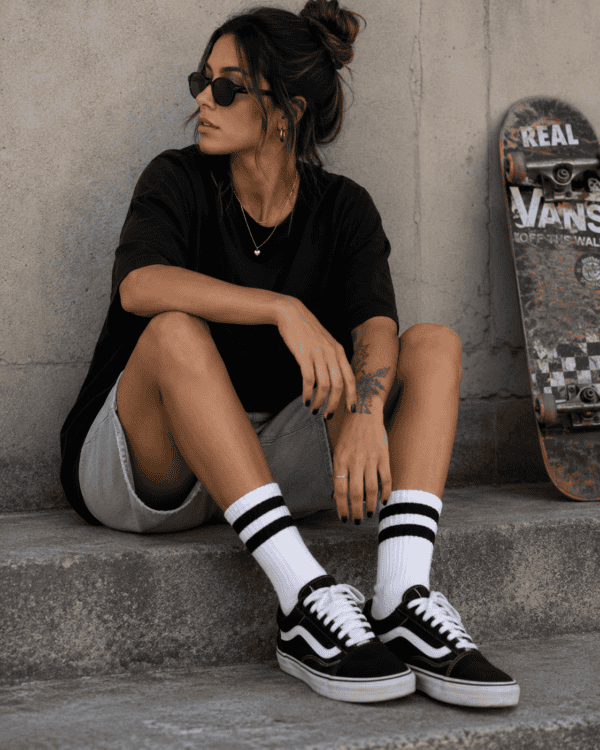 Tenis Old School blanca