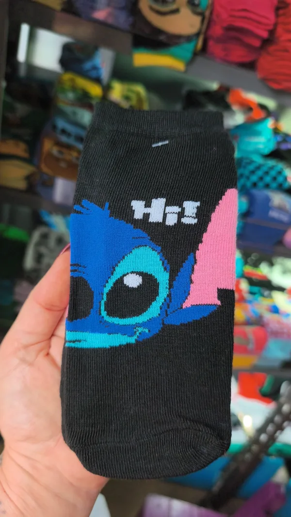 Soquete Stitch negra