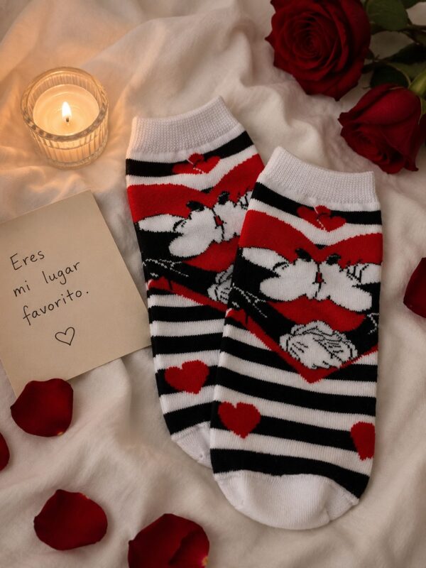 Soquete Mickey y Minnie besos