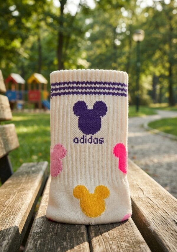 Tenis Mickey logos base beige